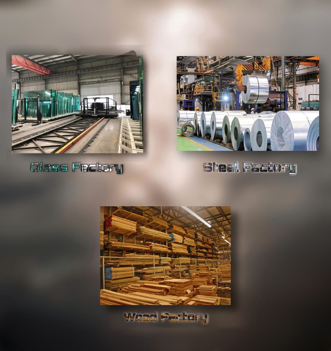 My dream is to build a wood, Glass and Steel factory .